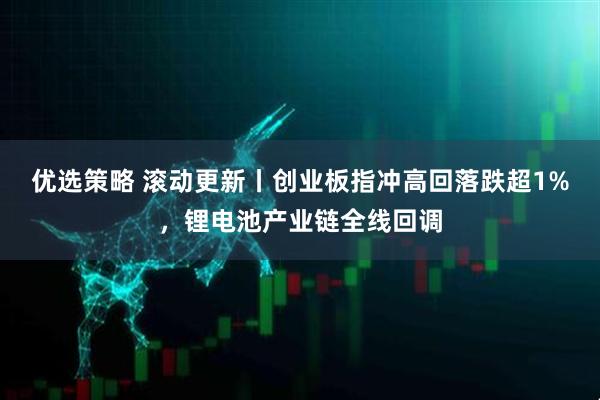 优选策略 滚动更新丨创业板指冲高回落跌超1%，锂电池产业链全线回调